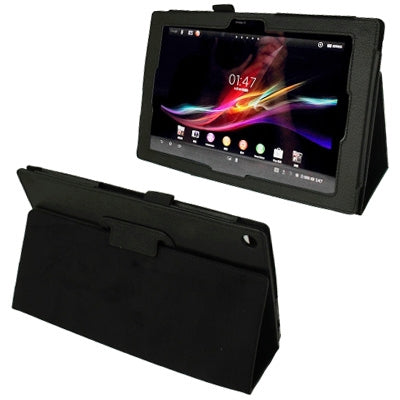 Litchi Texture Leather Case with Holder for Sony Xperia Tablet Z / 10.1