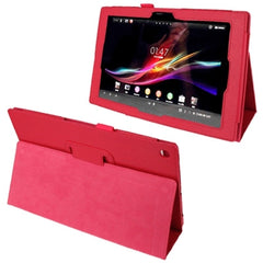 Litchi Texture Leather Case with Holder for Sony Xperia Tablet Z / 10.1