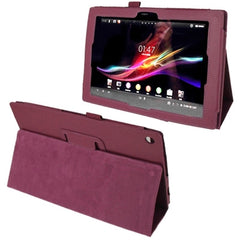 Litchi Texture Leather Case with Holder for Sony Xperia Tablet Z / 10.1