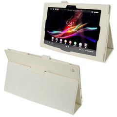 Litchi Texture Leather Case with Holder for Sony Xperia Tablet Z / 10.1