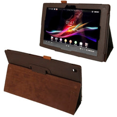 Litchi Texture Leather Case with Holder for Sony Xperia Tablet Z / 10.1