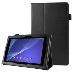 Litchi Texture Leather Case with Holder for Sony Xperia Tablet Z2 10.1