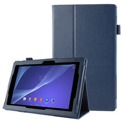 Litchi Texture Leather Case with Holder for Sony Xperia Tablet Z2 10.1