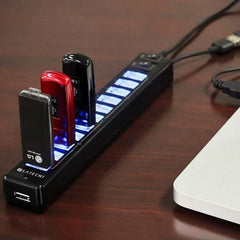 12-Port USB 2.0 HUB，Suitable for Notebook / Netbook