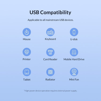 4 Ports USB 3.0 HUB, Super Speed 5Gbps, Plug and Play, Support 1TB , 4 Ports (Black), 4 Ports (White)