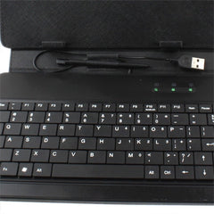 7 inch Universal Tablet PC Leather Tablet Case with USB Plastic Keyboard, 7 inch