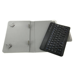 Universal Leather Tablet Case with Separable Bluetooth Keyboard and Holder for 10.1 inch Tablet PC