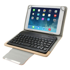 Universal Leather Tablet Case with Separable Bluetooth Keyboard and Holder for 10.1 inch Tablet PC