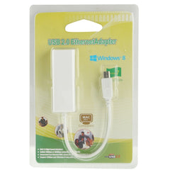 Micro USB 2.0 Ethernet Adapter for Tablet PC / Android TV, Length: 20cm