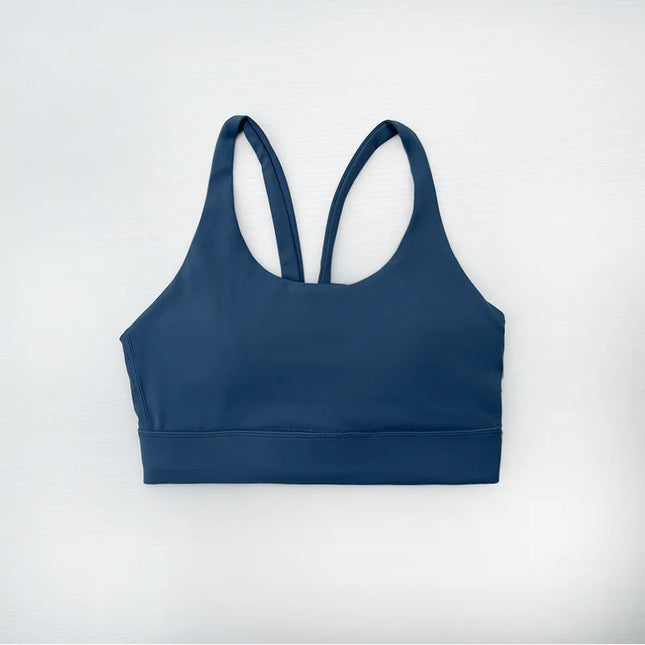 lulu Same Style Yoga Sports bra Women's High-intensity Shock-proof Fitness bra Simple Beautiful Back Fashion Yoga bra