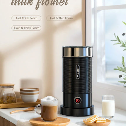 HiBREW Milk Frother Frothing Foamer Chocolate Mixer Cold/Hot Latte Cappuccino fully automatic Milk Warmer Cool Touch M1A