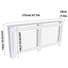 Super Tall 100CM Radiator Cover Strong Grill Shelf Cabinet MDF Cupboard Modern Vertical/Horizontal Style