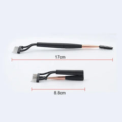 Eyelashs Brush Comb 1pc Eyelash Separator Metal Teeth Foldable Eye lash Curler Beauty Makeup Stainless Mascara Curl Make up Tool