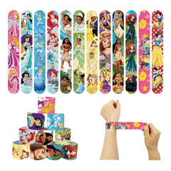 Disney Princess Slap Bracelet Party Favor Girls Kids Birthday Party Gifts Bag Filling Material Princess Theme Party Decorations