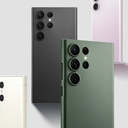 UltraThin 0.3mm shockproof transparent Outer case For Samsung Galaxy S24 Ultra Plus Solid Color Clear Frosted Matte PP Hard Case