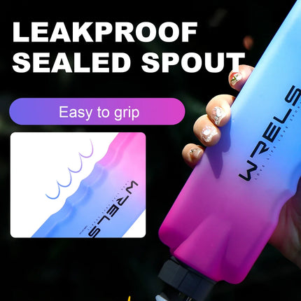 WRELS Sport Water Bottle Material Sports Fitness Running Riding Camping Hiking Portable Kettle Lightweight Water Bottle