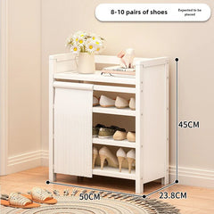 Free installation shoe rack indoor simple folding household multi-layer dustproof rental room shoe storage artifact