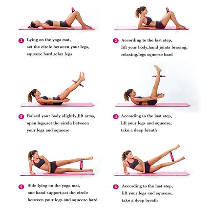 Yoga Fitness Ring Pilates Ring Women Girl Exercise Home Resistance Elasticity Yoga Gym Workout Pilates Circle Yoga Circle  ﻿