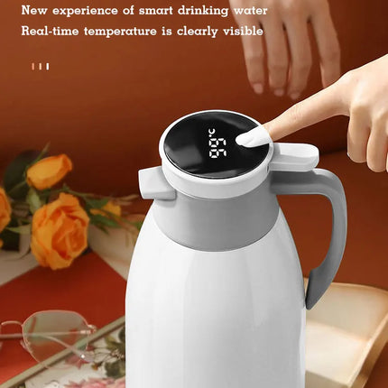Xiaomi 2L Coffee Thermos Household Digital Display Glass Liner Vacuum Flasks Large Capacity Water Bottle Kitchen Thermal Kettle