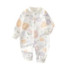 Baby Onesie 100% Cotton Boys Girls Long Sleeve Romper  Infant Cute Printed Fruit Onesie Pajamas 1-3-6-9M Four Season Universal