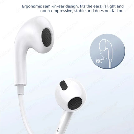 Type C Wired Earphones For Apple iPhone 15 Pro Max In-Ear With Microphone For Sumsung Onepuls Xiaomi Redmi Huawei USB C Earpbuds