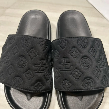 Ladies Magic Sticker Flat Slippers 2023 Summer New Designer Luxury Sandals for Women Elegant Home Flat Slippers Zapatos De Mujer