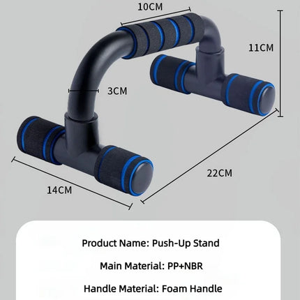 Non-Slip Push Up H-Shaped Support Bar Stand Home Fitness Power Rack Gym Handles Pushup Bars Exercise Arm Chest Muscle Training
