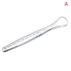 2Pcs Tongue Scraper Stainless Steel Tongue Cleaner Oral Care Hygiene Scraper Dental Oral Care Hygiene Health Care Tool