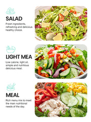 Electric Cheese Grater Portable Salad Maker With 3 Different Shapes of Blades 40W Electric Rotary Slicer Shredder ABS304