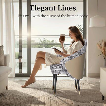 Modern Upholstered Dining Chairs, High-Density Sponge Foam, for Kitchen and Restaurant Dinner Chair, Set of 2