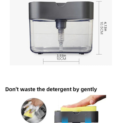 Kitchen Detergent Press Portable Soap Dispenser Pak Clean Cloth Dishwashing Pot Soap Dispenser Cleaning Tool