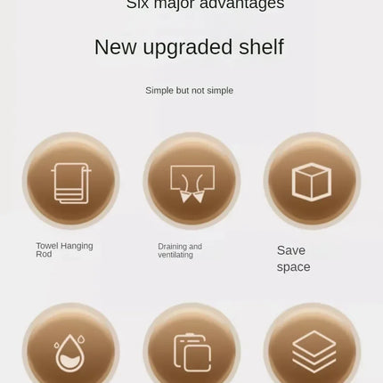 Kitchen Shelf Rag Storage Drainage Shelf No-Punch Storage Rack Home Spice Rack Sink Tap Sink Drainage Rack Kitchen Accessories