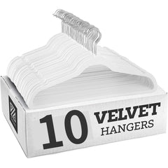 10pcs Flocking Clothes HangersThin High Quality Suits for Clothes Jackets Shirts Pants Coats Home Organizer organizador de ropa