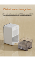 Intelligent timing air dehumidifier 1.5L, air dryer for home bedroom office kitchen deodorization and defrosting EU/US plug