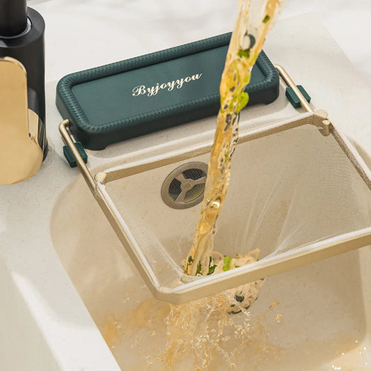 Suction Cup Sink Strainer,Drainage Rack with Fiter Mesh for Filtering Kitchen Waste,Triangle Corner Sink Strainer Basket