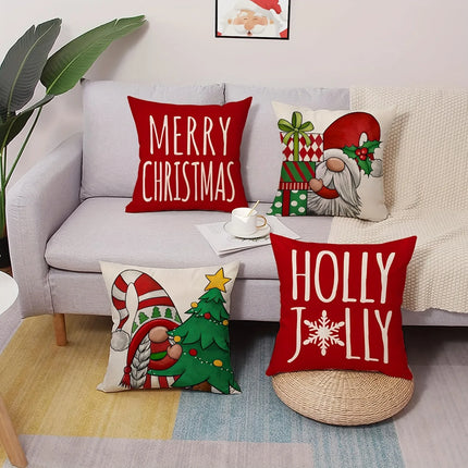 Christmas decoration pillowcase Merry Christmas New Year Gift Christmas Dwarf Pillow Cover Home Room Sofa Cushion Cover