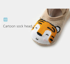 Spring Anti Slip Baby Socks Toddler Kids Floor Socks with Rubber Soles Autumn Newborn Baby Boy Girl Cartoon Cute Ball Warm Socks