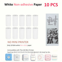Mini Printer Color Sticker Thermal Paper Label Paper Sticker Photo Papers For PeriPage PAPERANG Poooli 57mm width Photo Printer
