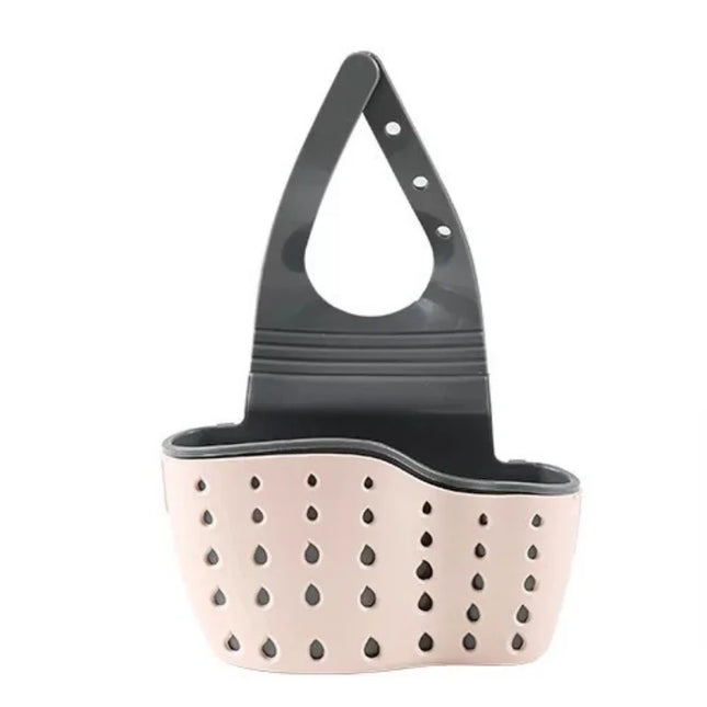 Kitchen Sink Storage Hanging Basket Plastic Dishwashing Sponge Hanging Bag Pool Drain Rack Storage Rack Faucet Drain Basket