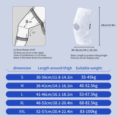 Outdoor Sports Knee Pads Summer Thin Men's and Women's Basketball, Running, Hiking and Other Daily Sports Knee Covers