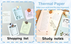 57x25mm Mini Printer Paper Thermal Label Sticker Color Photo White Self-Adhesive Paper For Mini Portable Pocket Mobile Printer