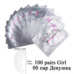 50 Pieces Of Hydrogel Eyelash Patch Grafting Eyelashes Isolating Pad Eyelash Patch Beauty  Moisturizing Eye Mask for Long-lastin