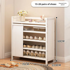 Free installation shoe rack indoor simple folding household multi-layer dustproof rental room shoe storage artifact