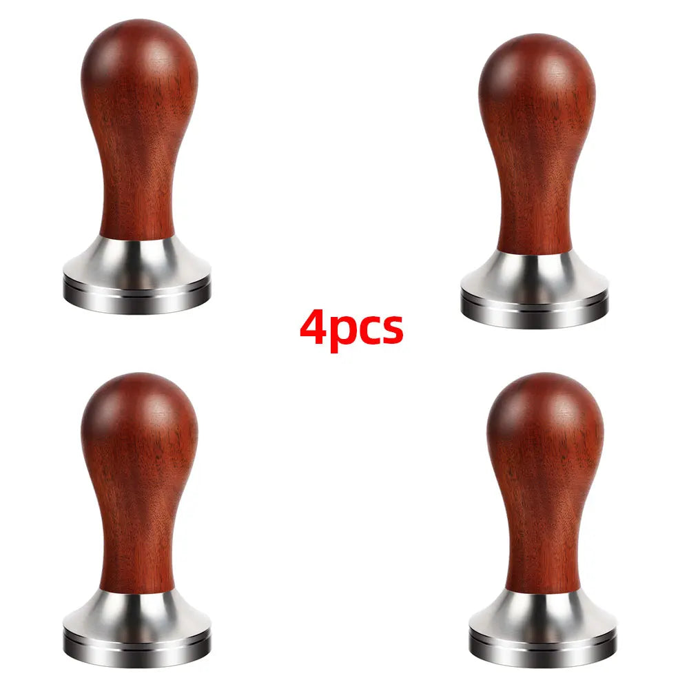 BioloMix Espresso Press Hammer 51mm Solid Wood with whole 304 Stainless Steel Base, suit CM7008