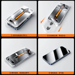 2Pcs Tempered Glass Easy install For iPhone 15 Pro Max 14Pro Full Cover Screen Protector Dust Free Installation For iPhone 15Pro