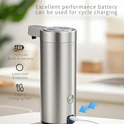 Kitchen Soap Machine Automatic Sensor Out of Hand Sanitizer Smart Electric Body Wash Soap Dispenser 304 Stainless Steel