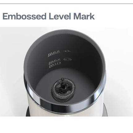 HiBREW Milk Frother Frothing Foamer Chocolate Mixer Cold/Hot Latte Cappuccino fully automatic Milk Warmer Cool Touch M1A