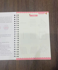 Magic Writing Book in Portuguese Calligraphy Notebook Montessori Kids Reusable Educational Calligraphic Letter Practice Toy