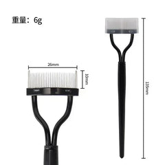 Eyelashs Brush Comb 1pc Eyelash Separator Metal Teeth Foldable Eye lash Curler Beauty Makeup Stainless Mascara Curl Make up Tool