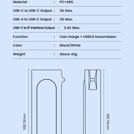 Toocki PD60W USB C To Type C Cable For iPhone 15 Pro Max 5 in 1 Cable Charging Case Set USB Adapter Cable For Samsung S23 Xiaomi